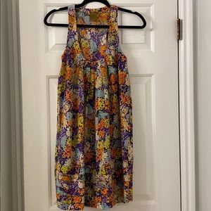 Ali Ro silk multi-colored floral dress